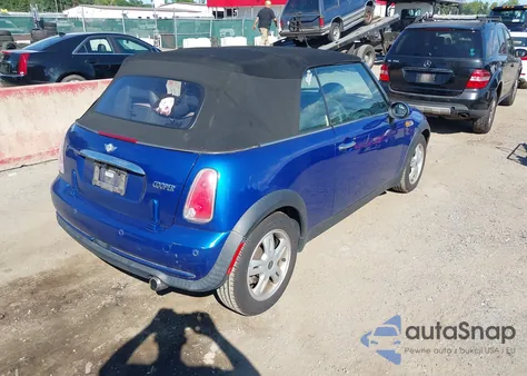 2005 Mini Cooper z USA, uszkodzony, nr VIN WMWRF33415TG11988